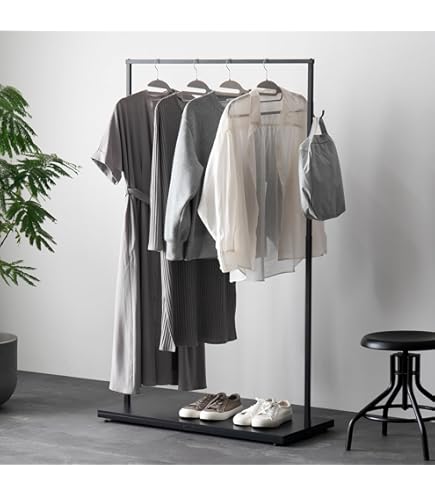 Amazon.co.jp: W STANDARD インダストリアル アイアンハンガーラック